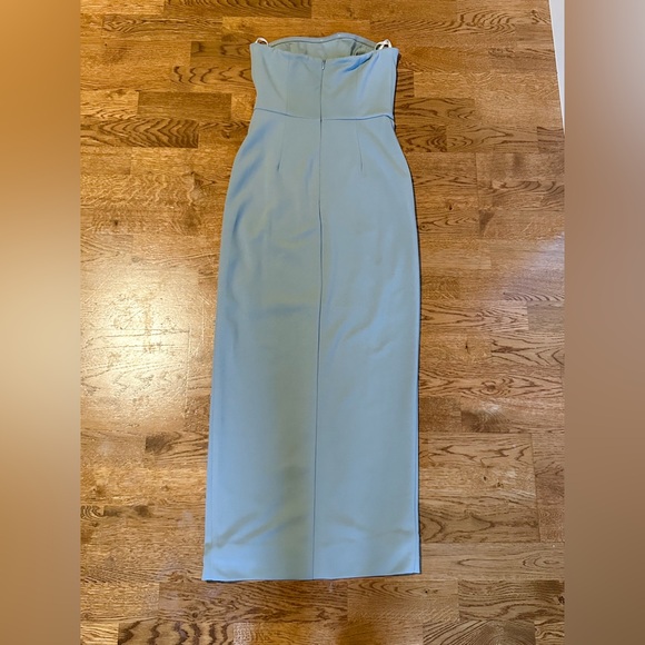🎉HP🎉WAYF The Angelique Strapless Tulip Gown Sage Green Size XXS - Picture 8 of 16
